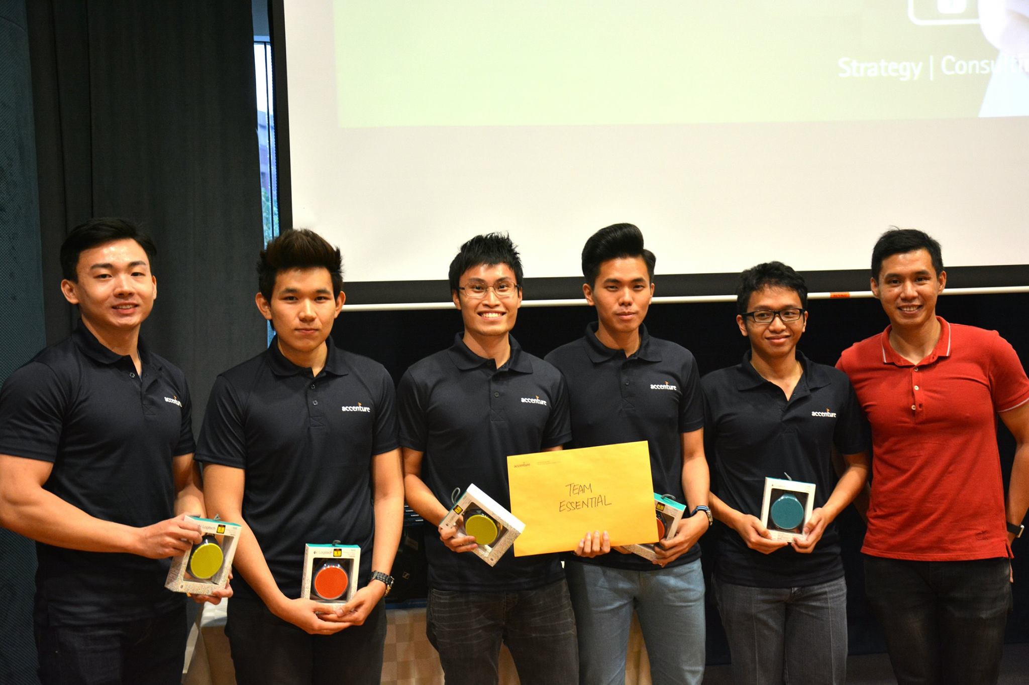 Team Essential - Best User Experience" caption="An Official photo by Accenture Singapore, Team Essential won the Best User Experience. #OneDirectionBoys