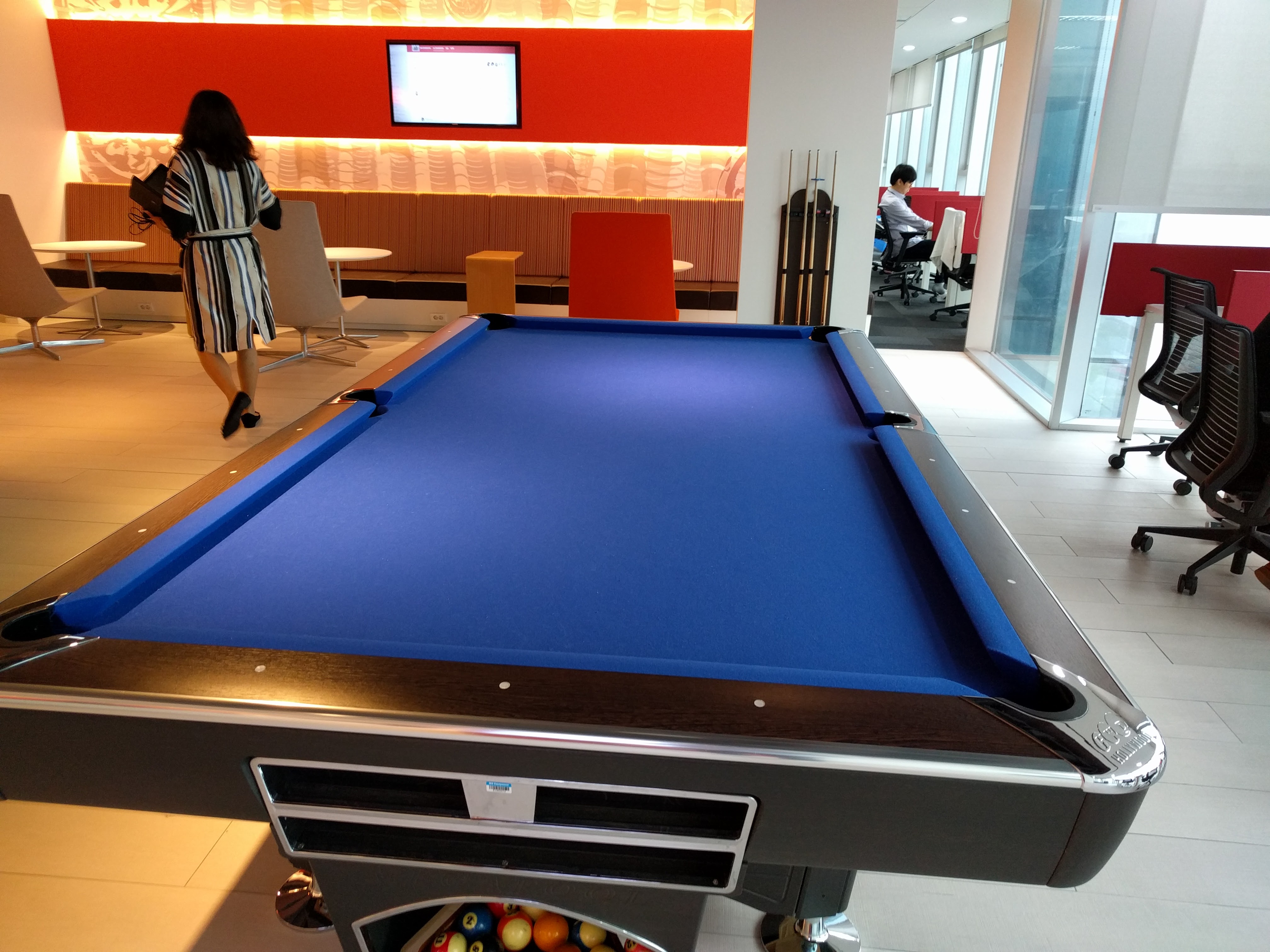 Microsoft Employee Area - Pool table at Level 16
